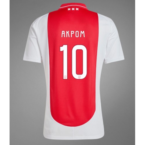 Fotbalové Dres Ajax Chuba Akpom #10 Domácí 2024-25 Krátký Rukáv